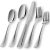 Silverware Set, Briout Flatware Set Service for 4 Stainless Steel Cutlery Set 20 Piece Include Upgraded Knife Spoon Fork Mirror Polished, Dishwasher Safe